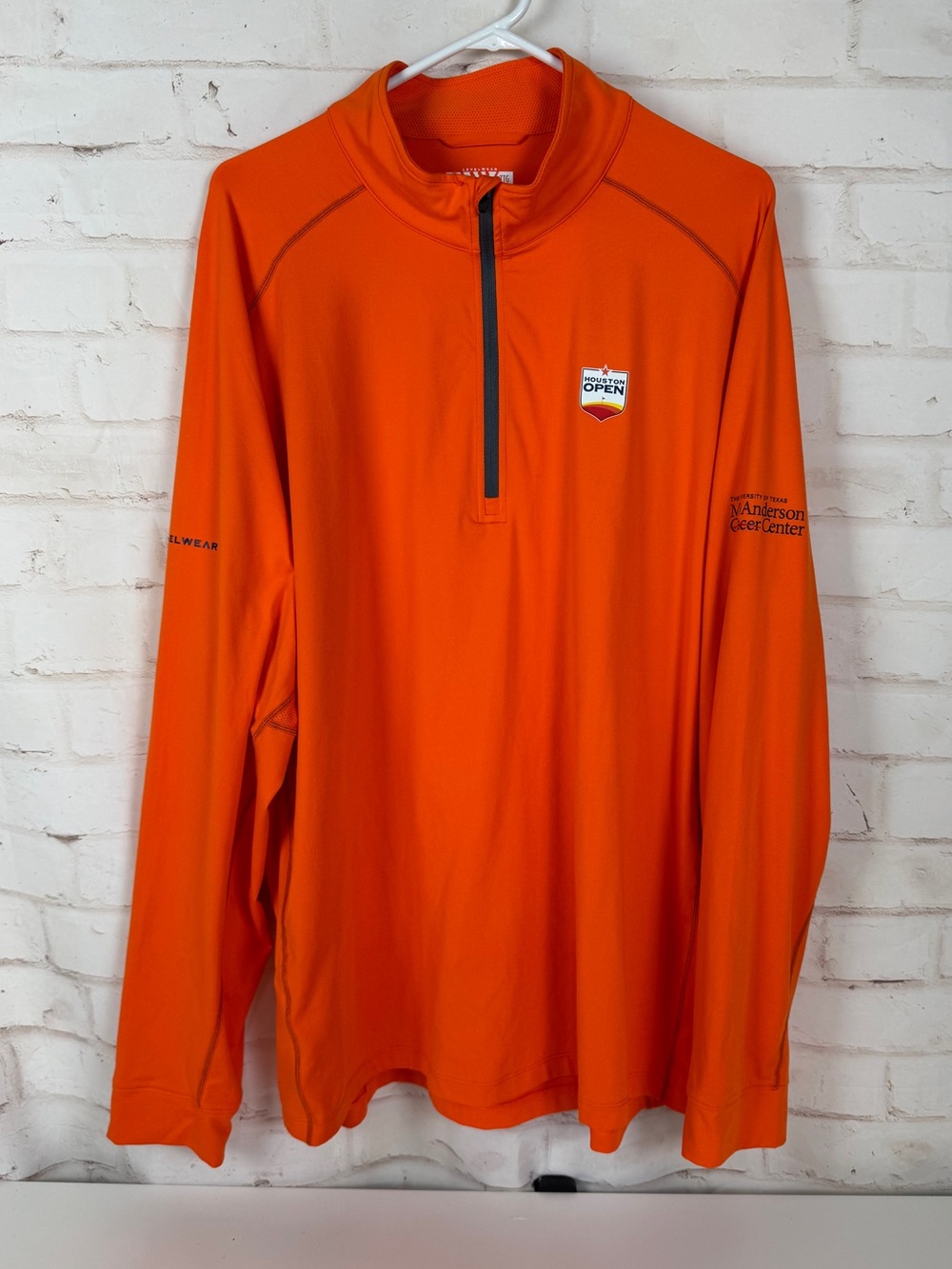 LevelWear 1/2 Zip Pullover Houston Open Size 2XL EUC!!!!!!